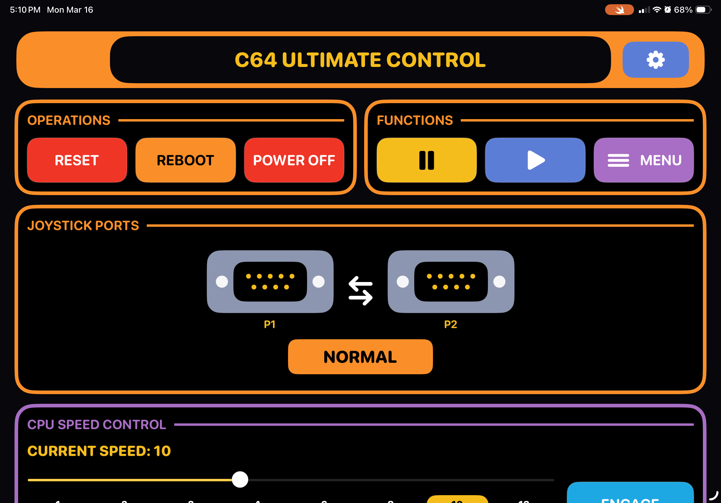 LCARS Remote screen shot