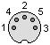 5 PIN DIN 180� (DIN41524) FEMALE